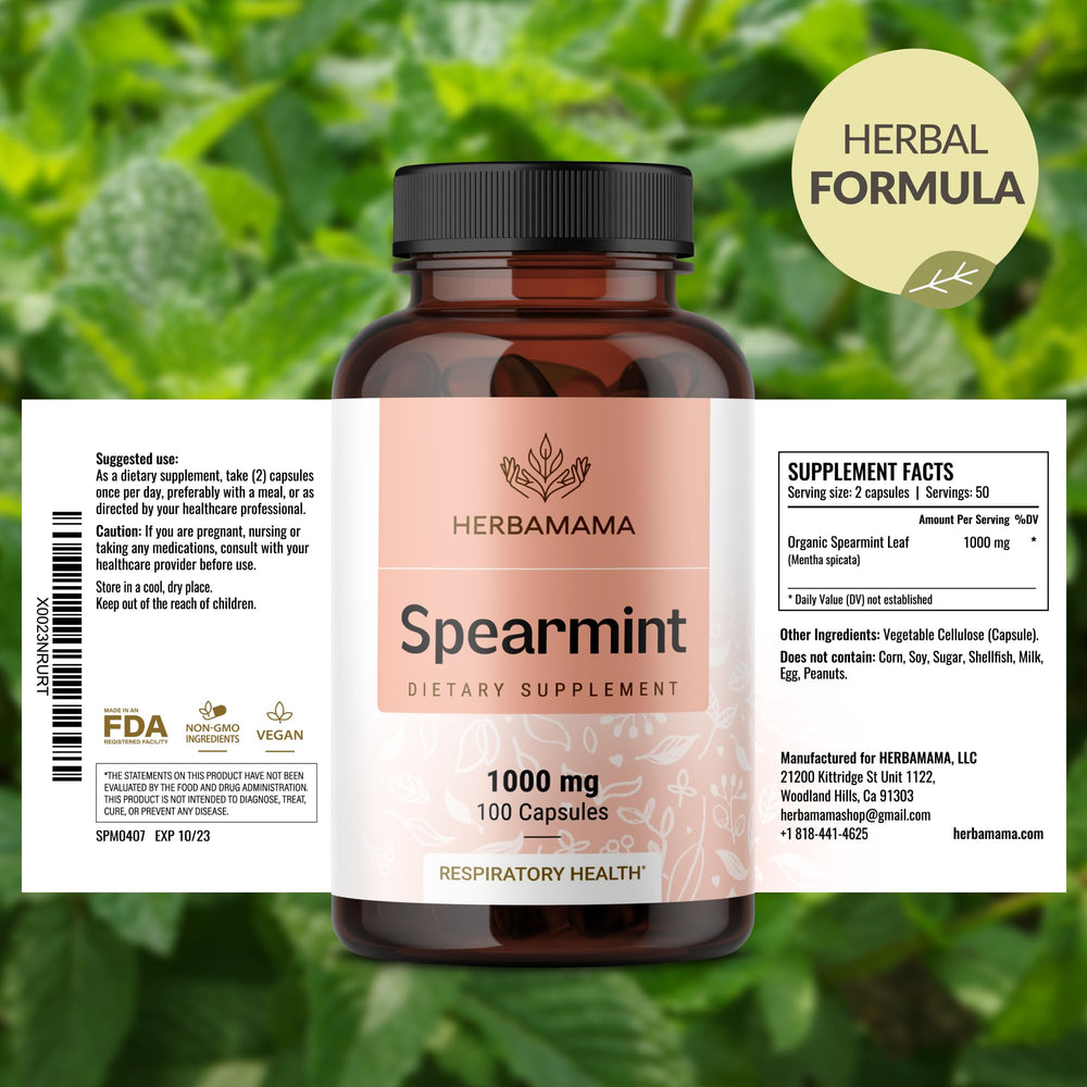 HERBAMAMA packaging front view highlighting vegan and non-GMO benefits