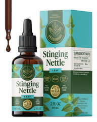 Herbamama Stinging Nettle tincture bottle front for daily urinary support