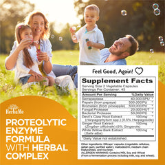 HerbaMe label view showing purity and third-party testing promise