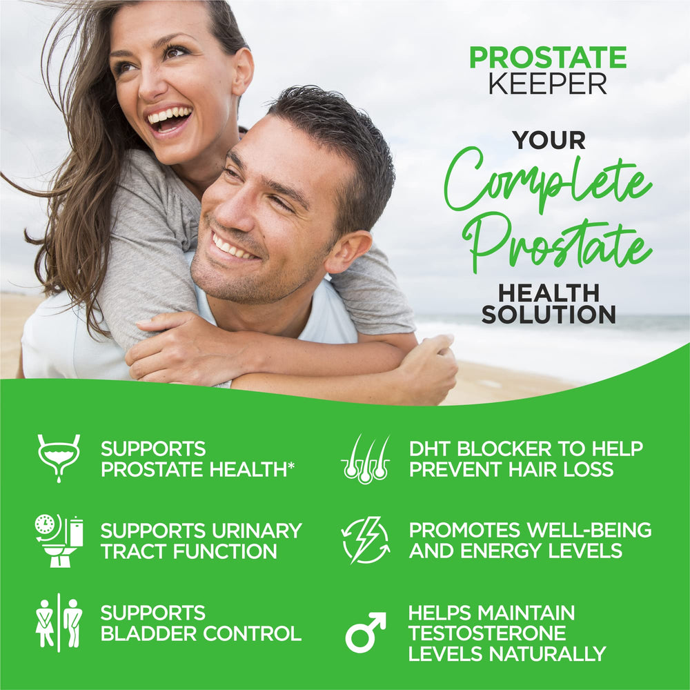 HerbaMe Prostate Support capsules close-up showcases the plant-based blend.