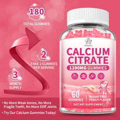 Gummy texture and peach flavor promoting a tasty daily routine