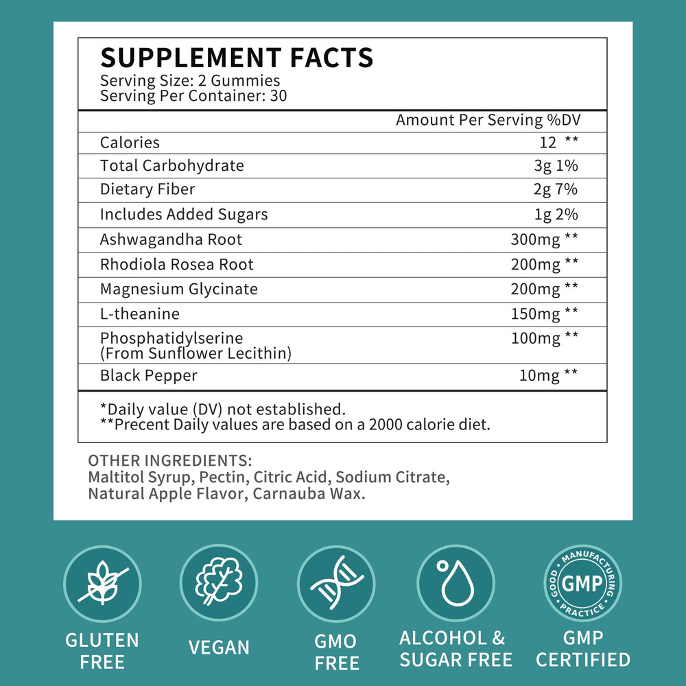 Herbance Cortisol Gummies GMP certification icon indicates quality and safety standards