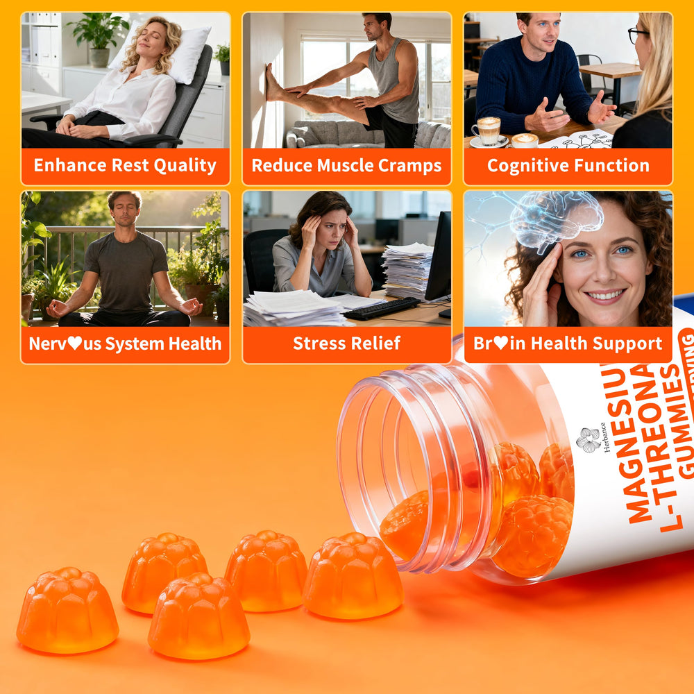 Herbance vegan label on gummies; plant-based, allergy-friendly option.