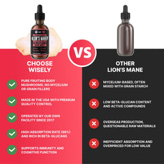 HERBIFY Lions Mane bottle on shelf highlighting USA-made quality