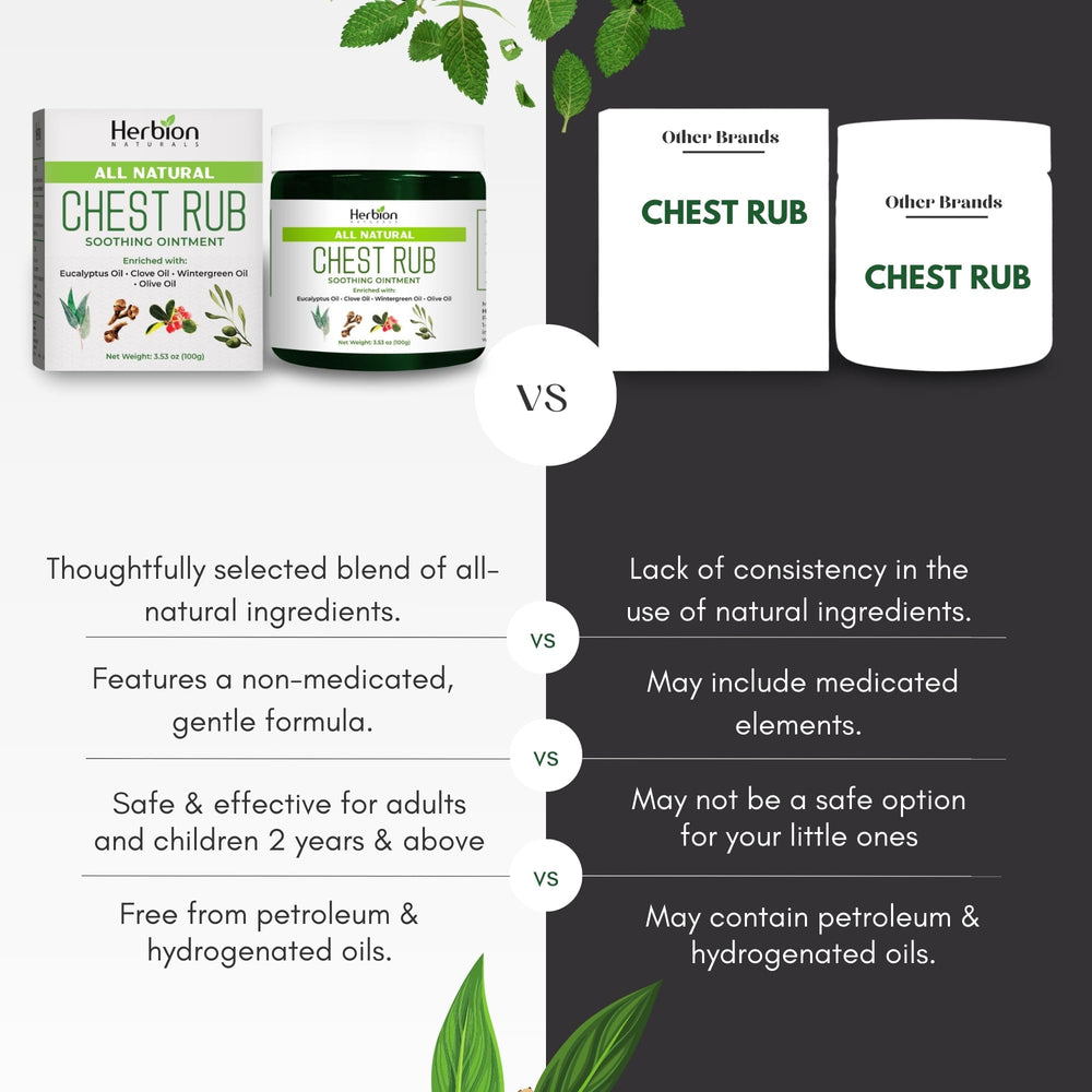 HERBION Naturals Chest Rub 3-pack display for family use