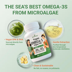 Herbovella packaging box with natural imagery for clean omega-3