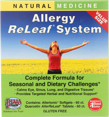 Herbs Etc. Allergy ReLeaf bottle on a clean countertop for seasonal support.