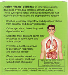 Close-up of Herbs Etc. Allergy ReLeaf softgels for daily seasonal support.