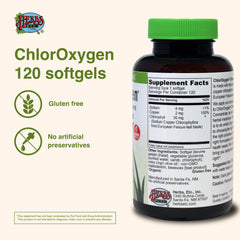 ChlorOxygen bottle pour demonstrates simple twice-daily dosing with water.