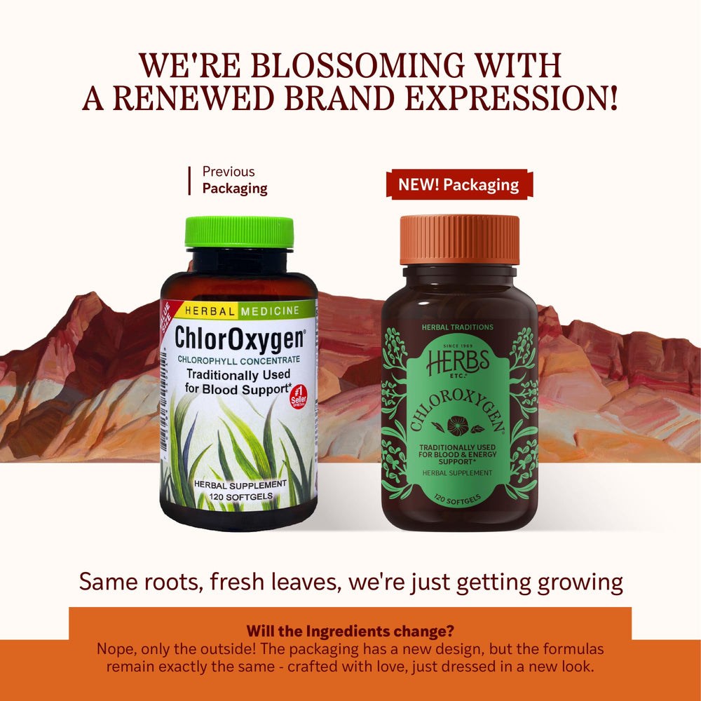 ChlorOxygen softgels on a tray highlight gluten-free formula for mindful health routines.