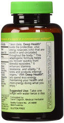Herbs Etc. Deep Health label with reishi mushroom blend detail.