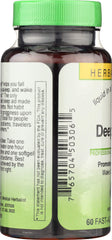 Herbs Etc. Deep Sleep Softgels single capsule illustrates easy nightly dosage.