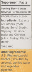 Herbs Etc. Essiac Tonic dropper ready for 40 drops.