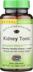 Herbs, Etc. Kidney Tonic softgels bottle closeup offers reliable herbal support for daily wellness.