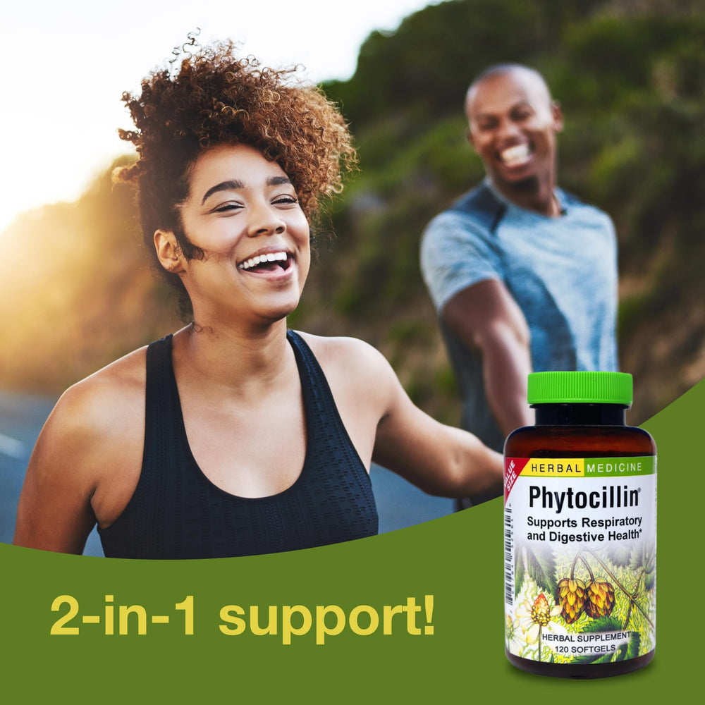 Herbs Etc. Phytocillin capsules pour shows easy daily dosing