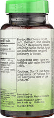 Herbs Etc. Phytocillin softgels closeup showing capsules for respiratory balance.