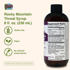 Pour action of Herbs Etc. Rocky Mountain Throat Syrup showing easy dosing.