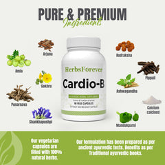 Herbsforever Cardio-B dose measurement aids accurate daily use.