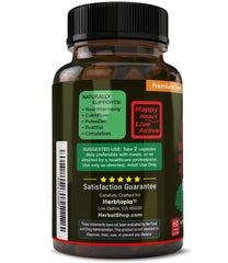 Herbtopia Eternal Health capsules close-up emphasizing purity and dosage.