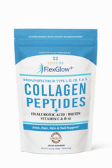 HerbUSA FlexGlow+ bottle pour signaling easy daily collagen support