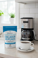 HerbUSA FlexGlow+ coffee mix ready to blend in mornings