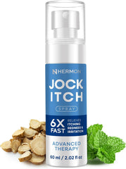 Hermon Jock Itch Spray easy-coverage application.