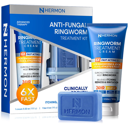 Hermon Ringworm Kit cream-application: smooth, fast-absorbing cream for targeted relief