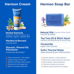Hermon Ringworm Kit-cream-texture: creamy consistency shown for comfortable spreading