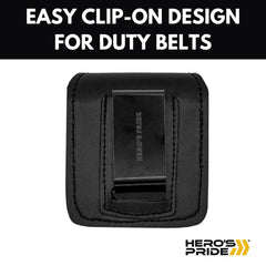 Hero's Pride AirTek case with plain finish blends with uniform.