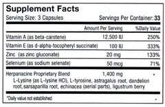 Herpanacine Diamond capsules closeup for easy dosing.