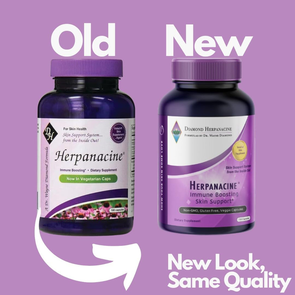 Herpanacine Diamond ingredient list shown on the product label.