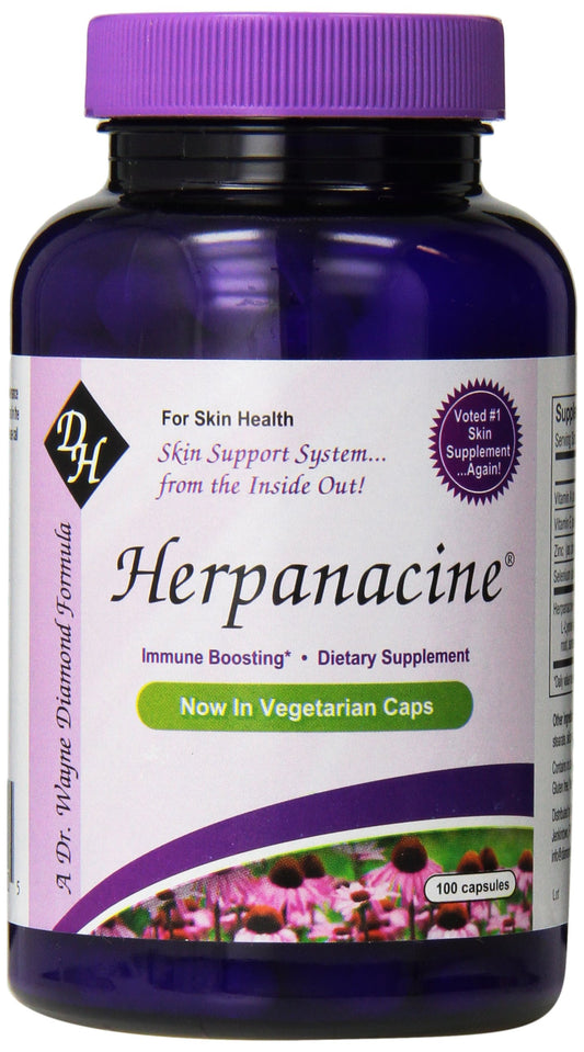 Herpanacine Diamond Skin bottle for daily skin support.
