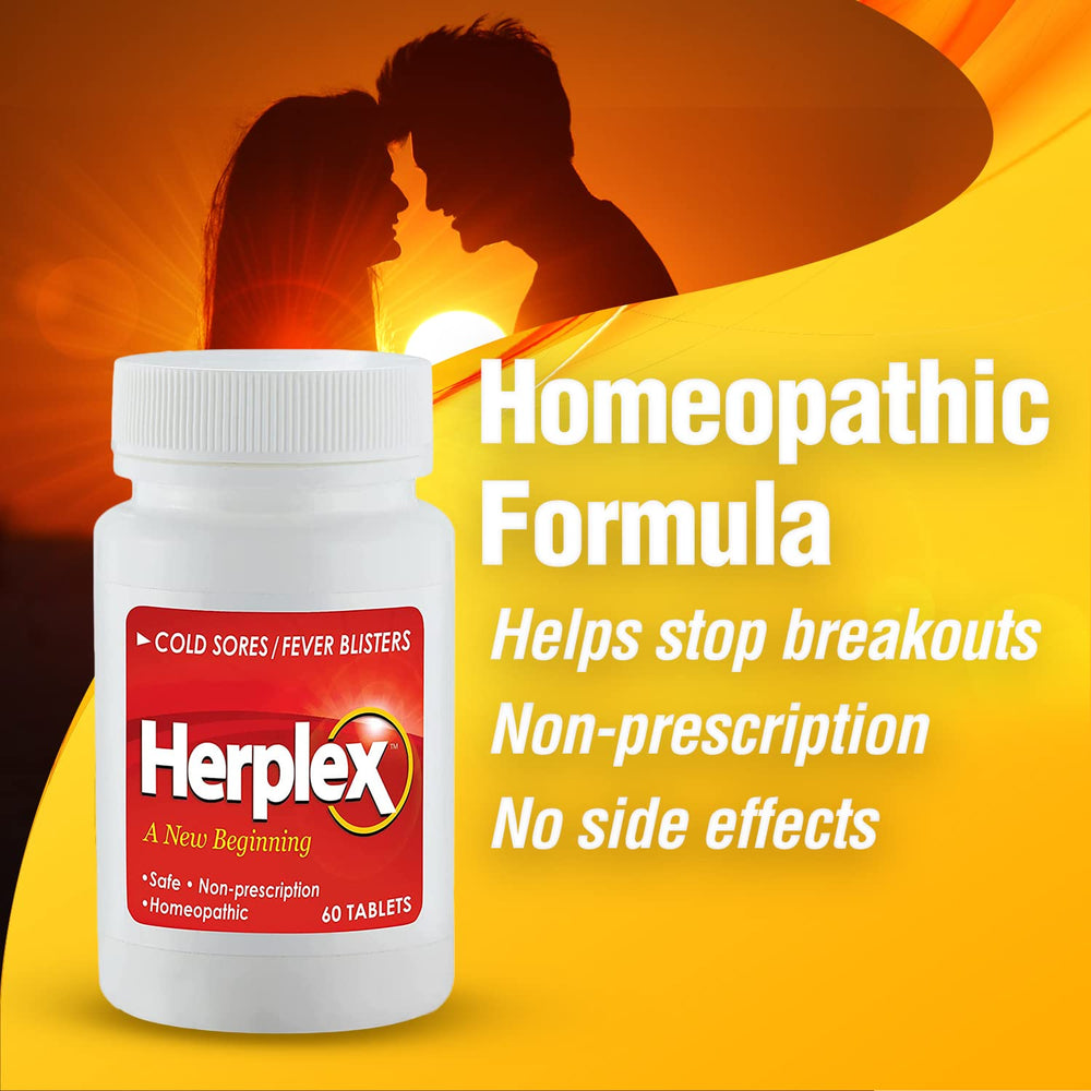 Herplex Premium Tablets bottle closeup highlighting compact tablet design for quick dosing.