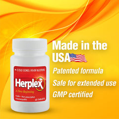 Herplex Premium Tablets brand logo on label building trust and visibility.