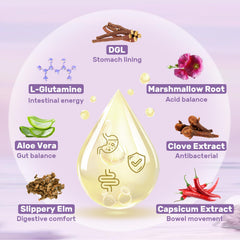 Hesperilyntis DGL ingredients listing licorice root and L-glutamine in plant blend.
