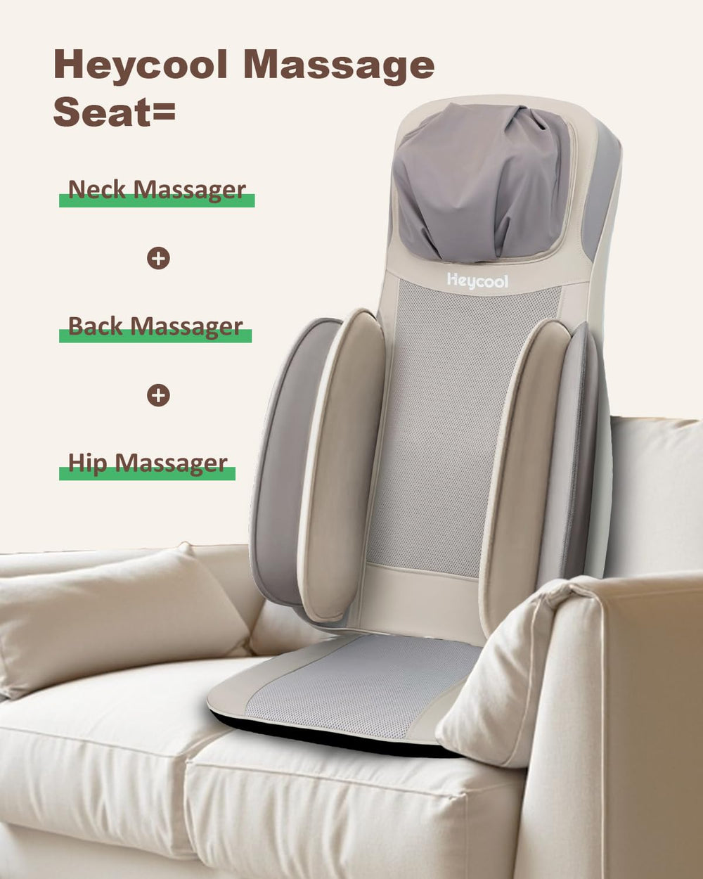 Heycool works with most chairs for easy setup.