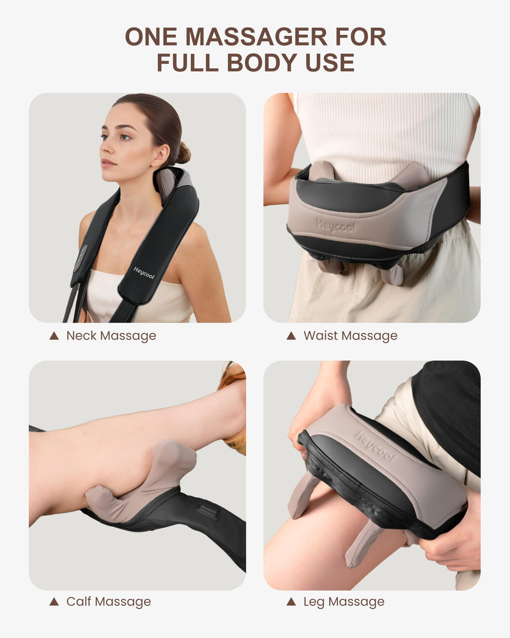 Heycool massager with detachable cover for easy cleaning