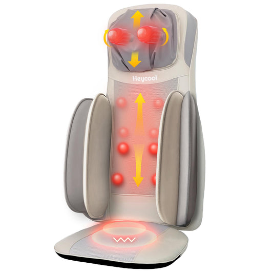 Heycool shiatsu back massager with heat for home use.