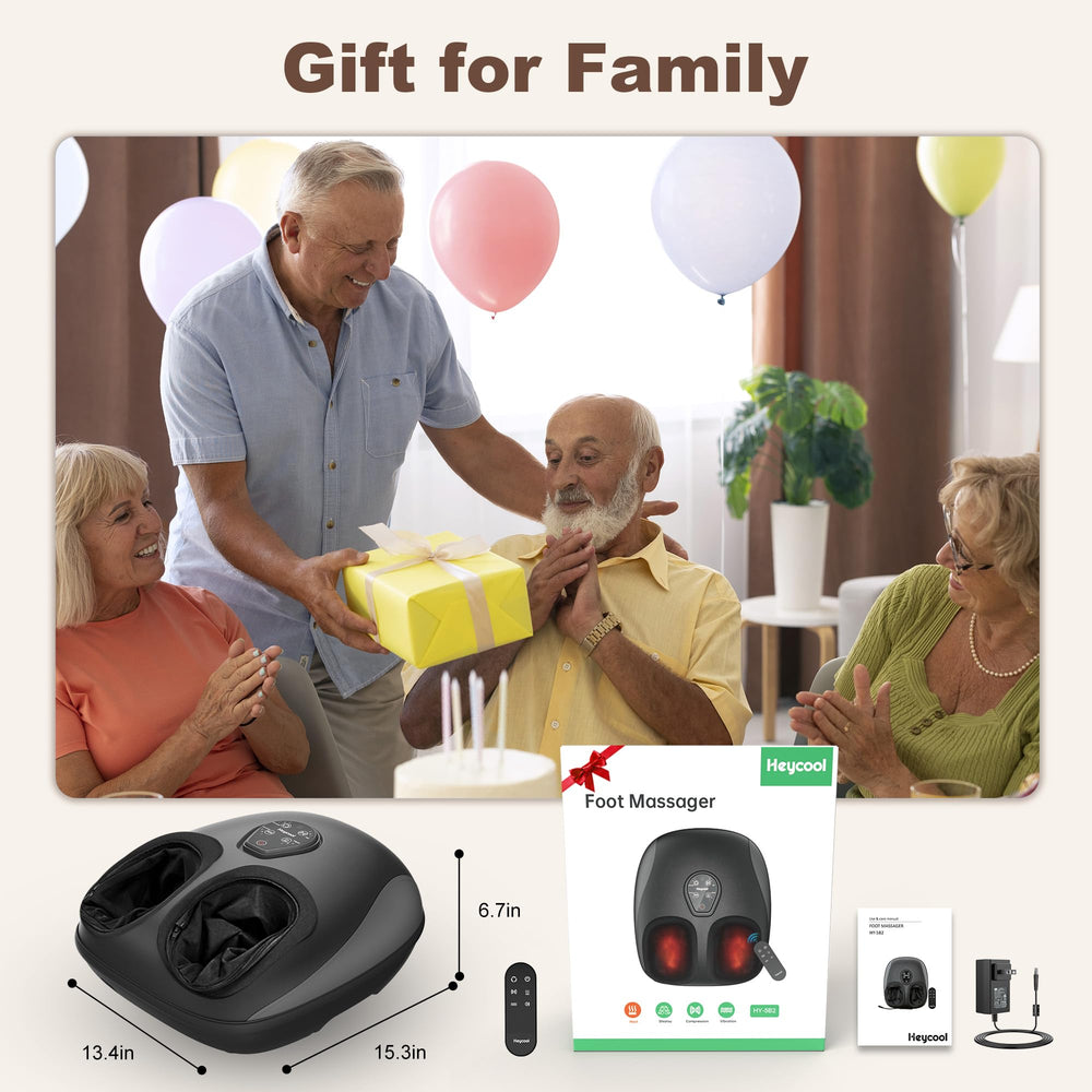Heycool Shiatsu Foot Massager in cozy home setting for relaxation.
