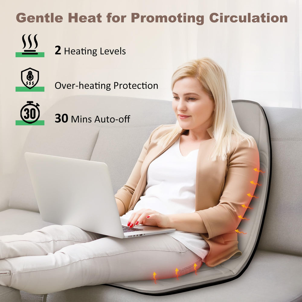 Heycool ten-motor design covers back and thighs for full-body comfort.