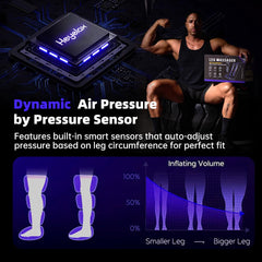 Heyelax full-leg massage mode providing comprehensive relaxation.