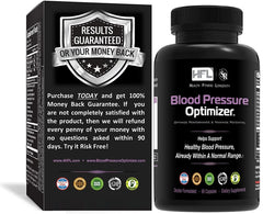 HFL Blood Pressure Optimizer label highlights natural extracts for heart health