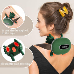 HGUIEPGSQZG heat therapy neck massager delivers soothing warmth for sore shoulders.