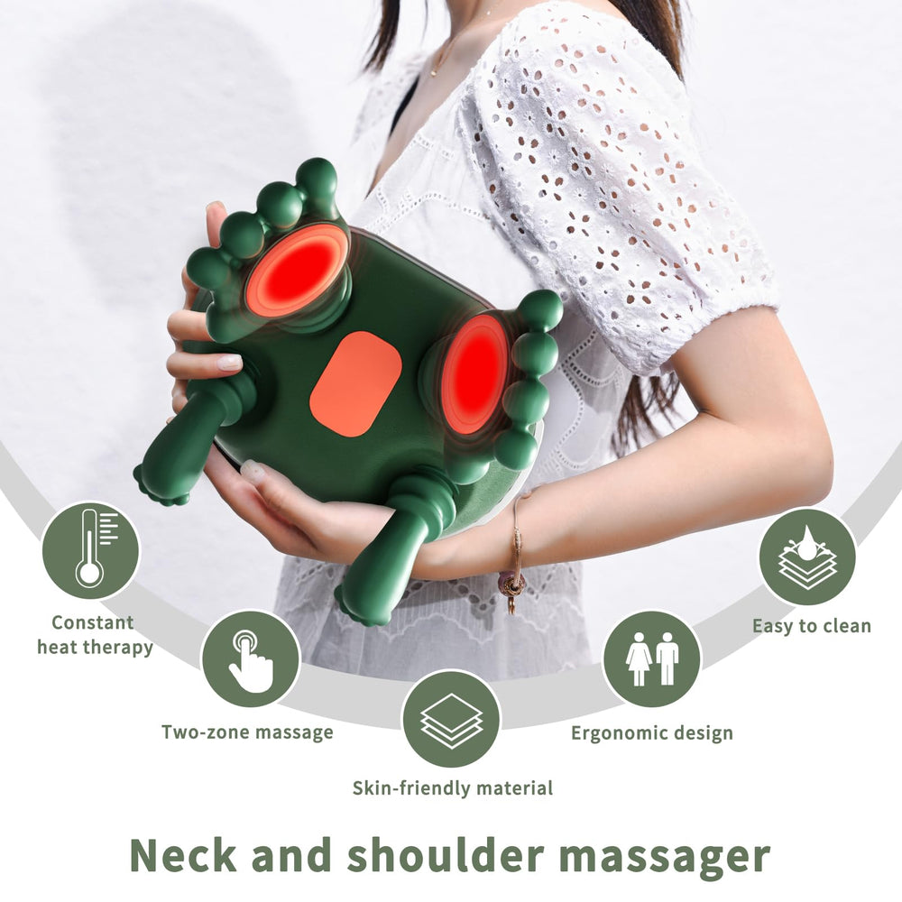 HGUIEPGSQZG home-and-travel massager fits into bags for on-the-go relief.