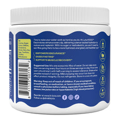 Close-up of minerals and label emphasizes 1000 mg potassium per scoop.