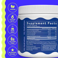 Hi-Lyte K1000 scoop showing 1000 mg potassium per serving.
