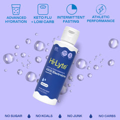 Hi-Lyte K500 drops dissolve and stir for smooth beverage integration anywhere.