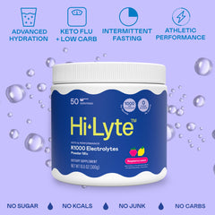 Dissolving Keto K1000 in water for fast hydration after workouts