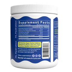 Hi-Lyte Keto K1000 no sugar formula suitable for keto and daily hydration.