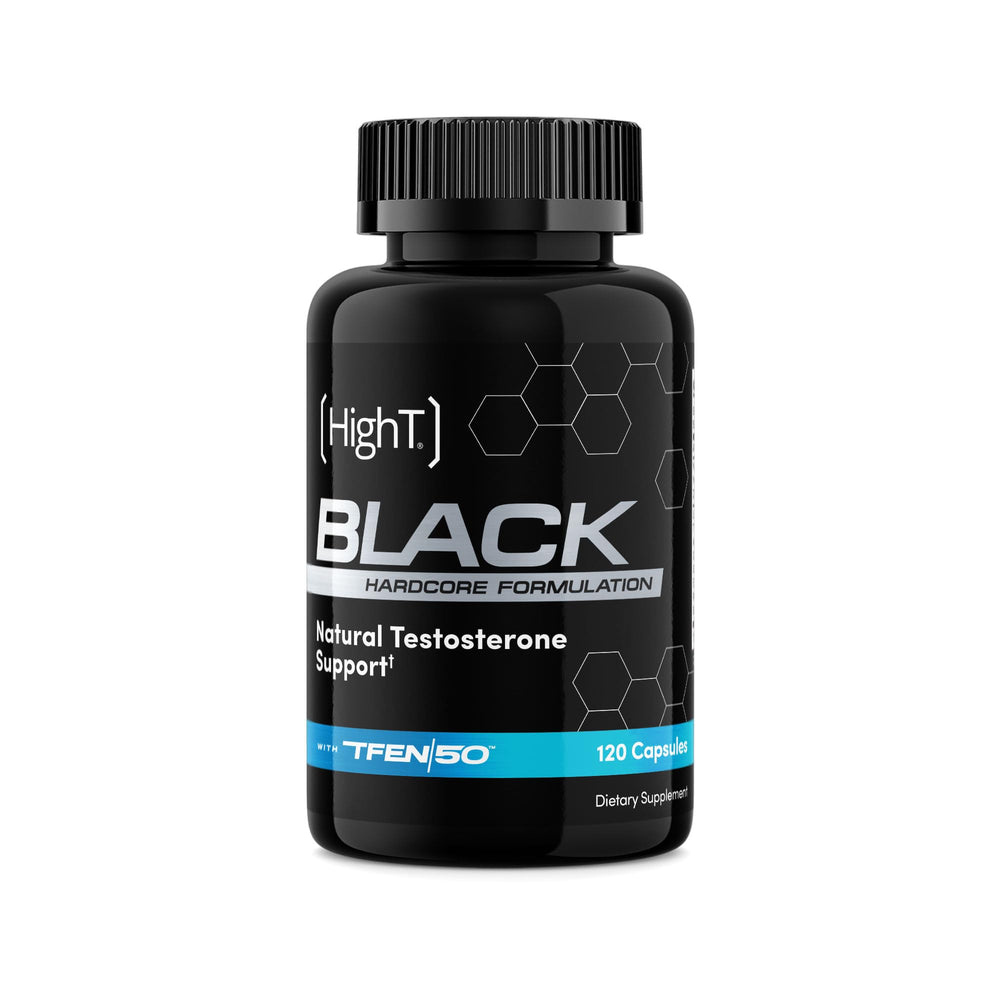 HI-T High T Black bottle front view for vitality support